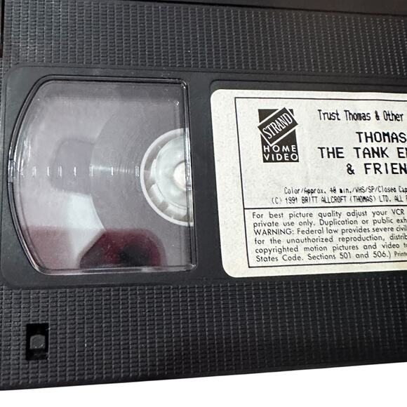 Thomas The Tank Engine VHS Trust Thomas & Other Stories George Carlin Train Rare - Picture 10 of 13